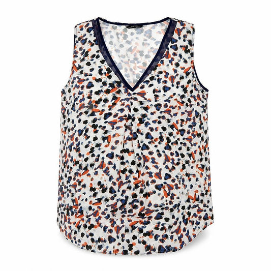 Womens UK Size 8 Papaya White Camisole Tank