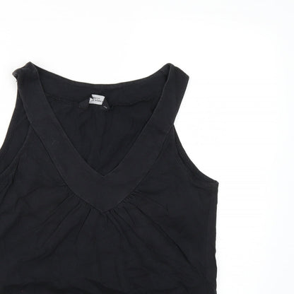 Womens UK Size 14 Dorothy Perkins Black Camisole Tank