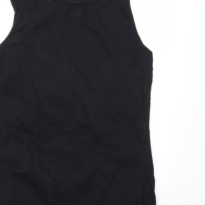 Womens UK Size 14 Dorothy Perkins Black Camisole Tank
