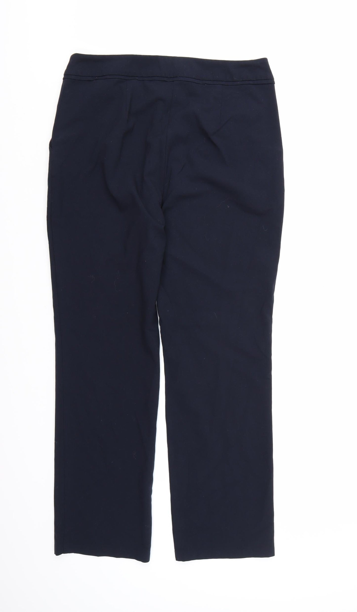 Womens UK Size 10 Marks and Spencer Regular Fit Dress Pants Blue Trousers
