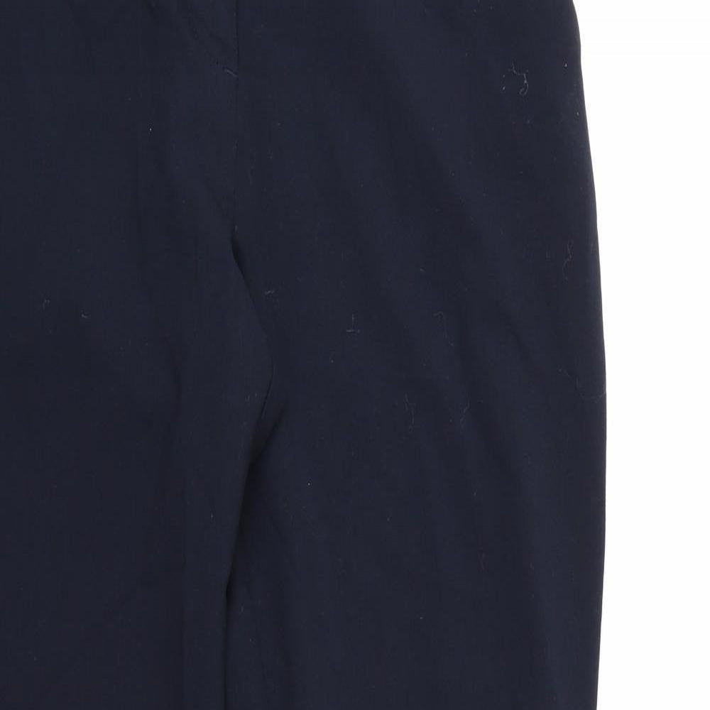 Womens UK Size 10 Marks and Spencer Regular Fit Dress Pants Blue Trousers