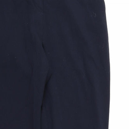Womens UK Size 10 Marks and Spencer Regular Fit Dress Pants Blue Trousers