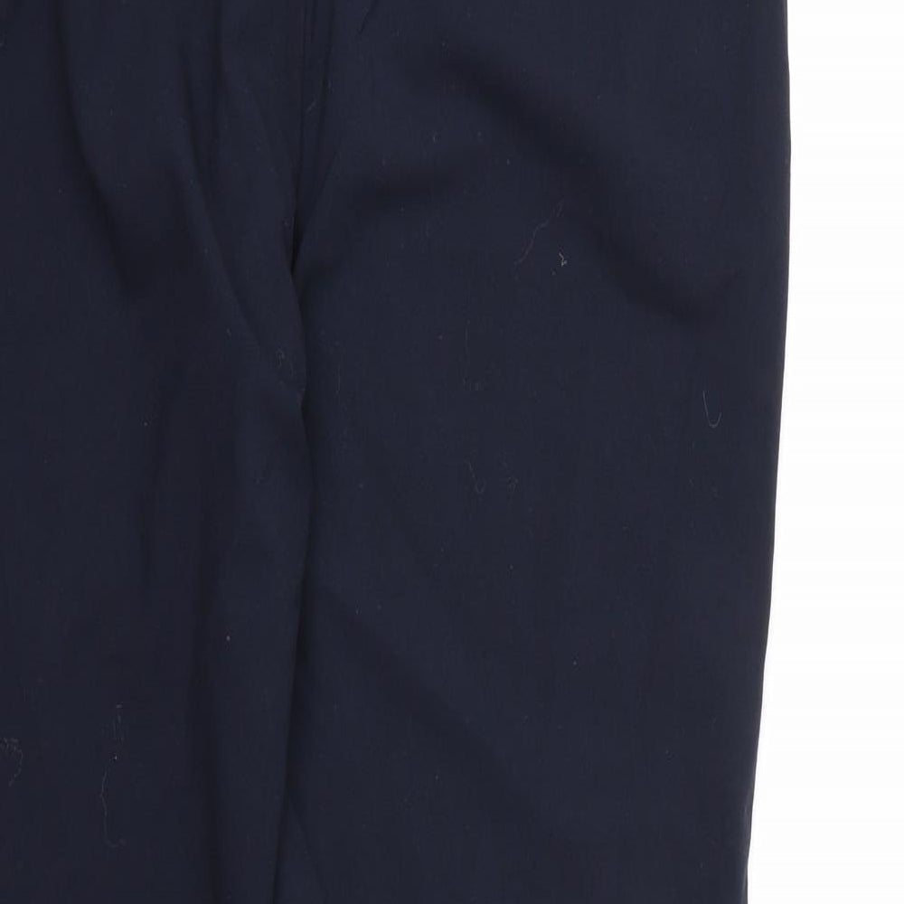 Womens UK Size 10 Marks and Spencer Regular Fit Dress Pants Blue Trousers