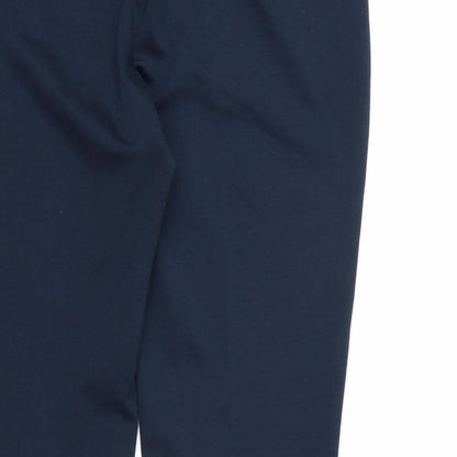 Womens UK Size 12 BHS Regular Fit Dress Pants Blue Trousers