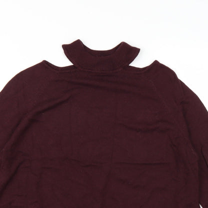 F&F Womens Purple  Knit Pullover Jumper Size 8