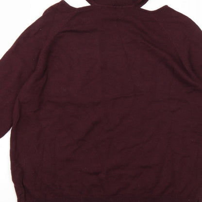 F&F Womens Purple  Knit Pullover Jumper Size 8