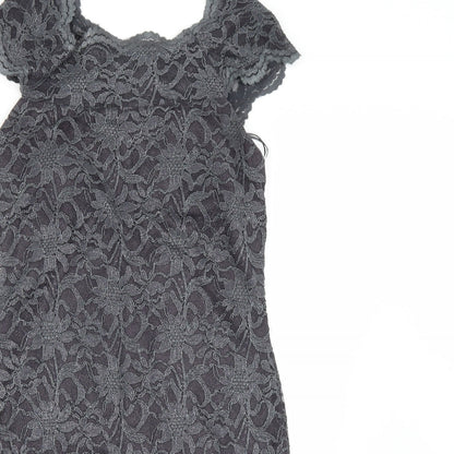 Nightway Womens Grey  Lace Bodycon  Size 10