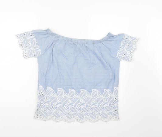 F&F Womens Blue   Basic Blouse Size 10