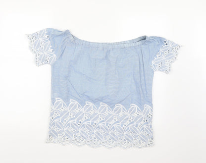 F&F Womens Blue   Basic Blouse Size 10