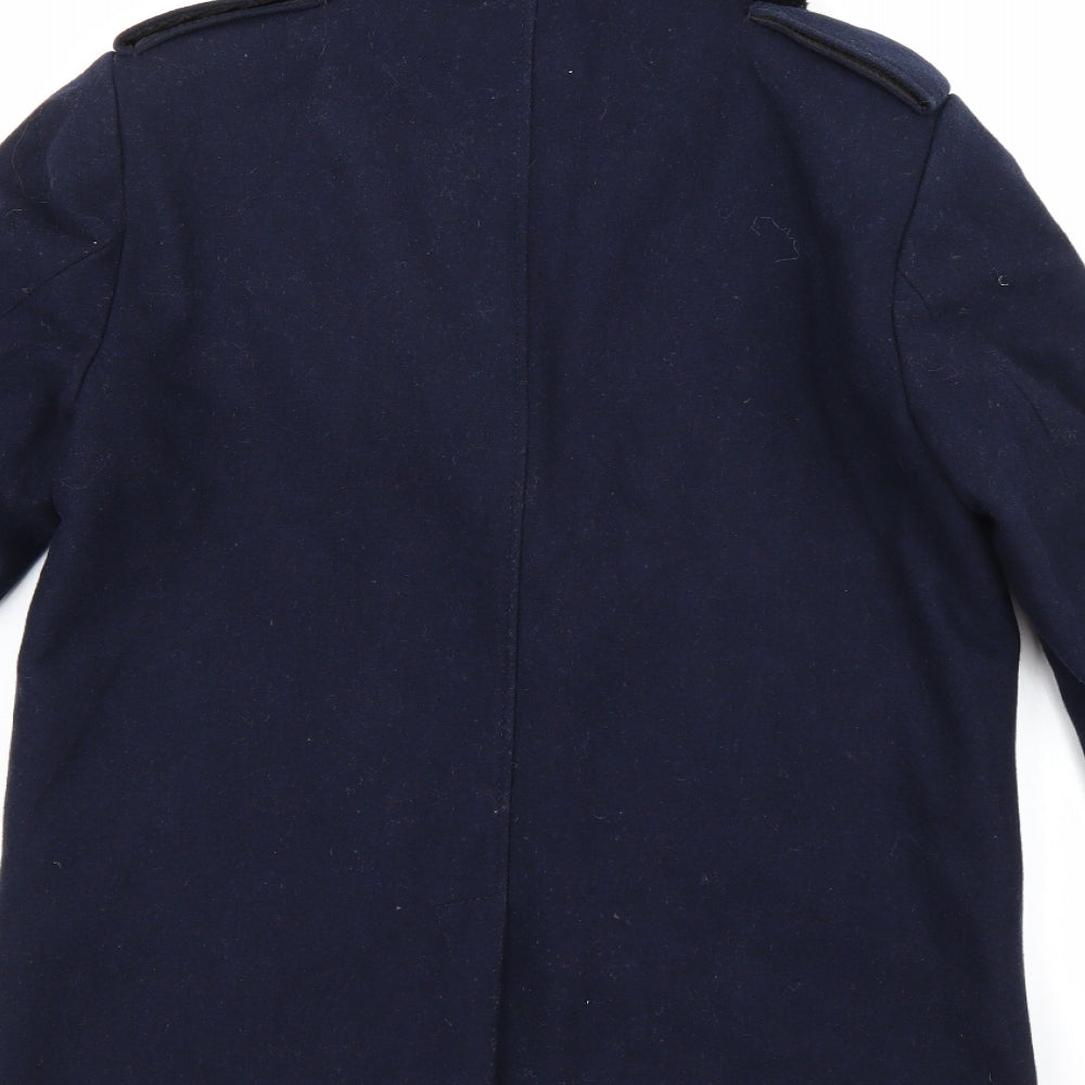 Womens UK Size 8 H&M Blue Pea Coat
