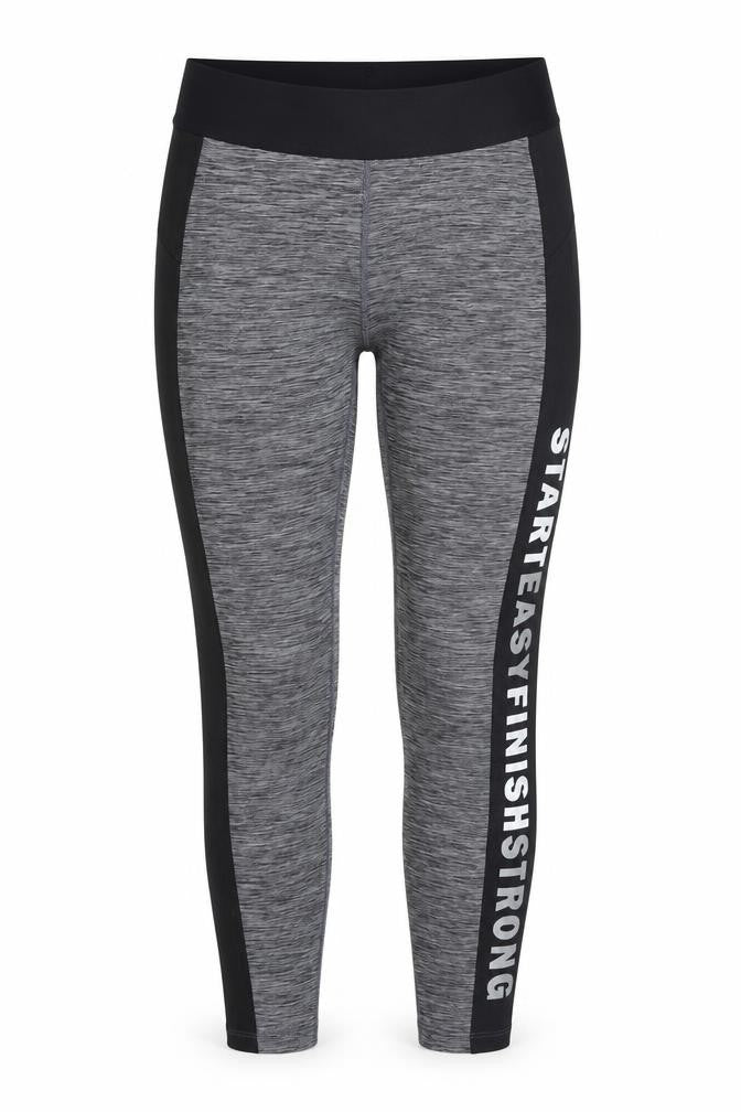 Womens UK Size S H&M Regular Fit Pedal Pusher Grey Leggings
