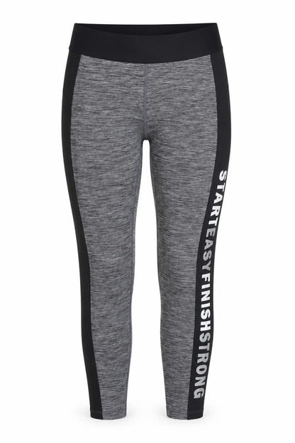 Womens UK Size S H&M Regular Fit Pedal Pusher Grey Leggings