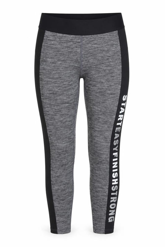 Womens UK Size S H&M Regular Fit Pedal Pusher Grey Leggings