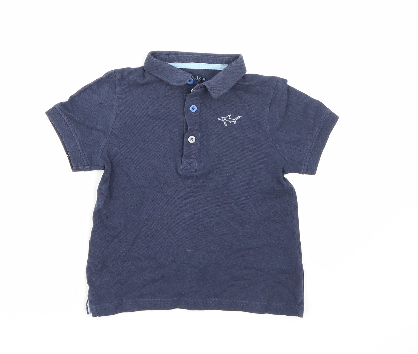 TU Boys Blue   Basic Polo Size 3-4 Years