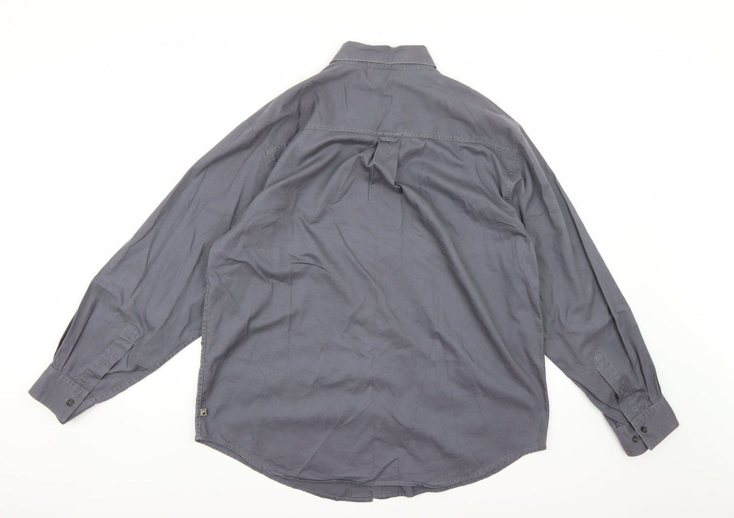 Alpine Design Mens Grey    Button-Up Size L