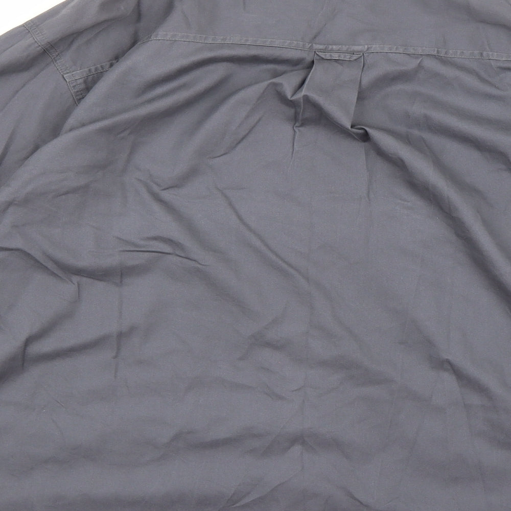 Alpine Design Mens Grey    Button-Up Size L