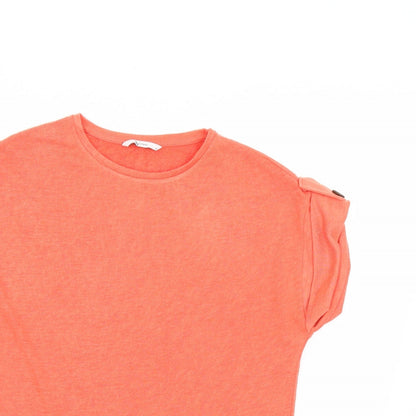 TU Womens Orange   Basic T-Shirt Size 10