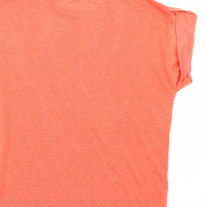 TU Womens Orange   Basic T-Shirt Size 10