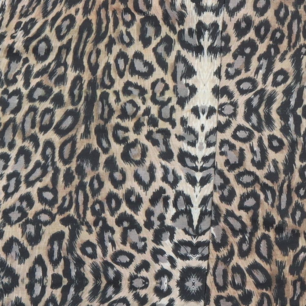 Womens UK Size M Zara Brown Basic Blouse