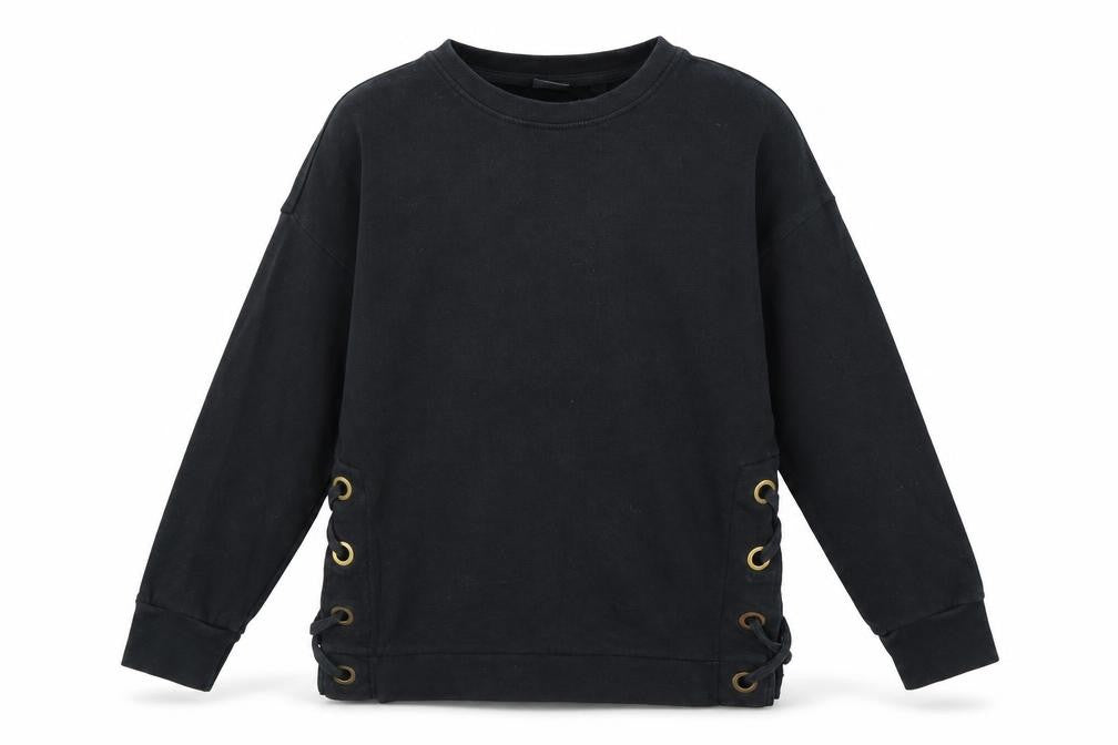 Next Girls Black  Jersey Pullover Sweatshirt Size 8 Years