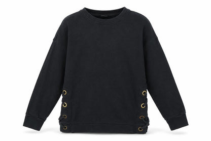 Next Girls Black  Jersey Pullover Sweatshirt Size 8 Years