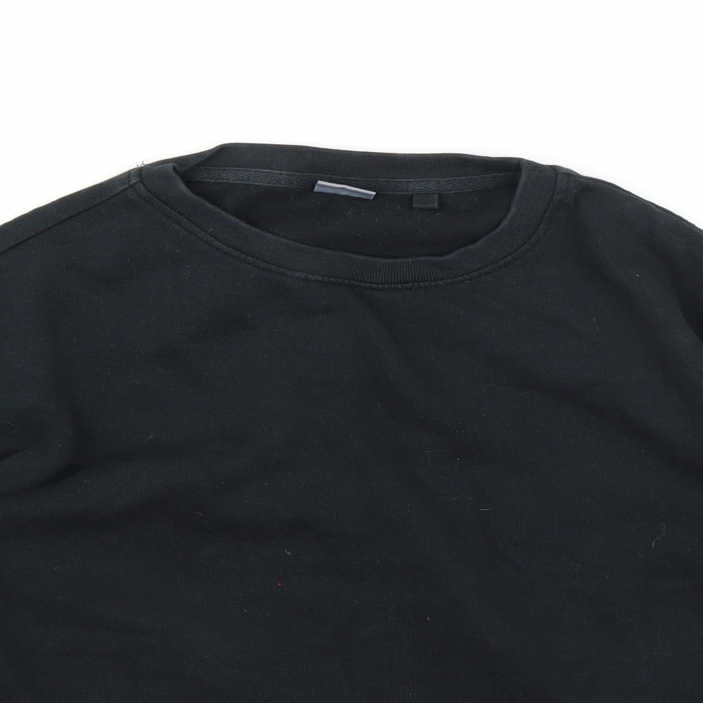 Next Girls Black  Jersey Pullover Sweatshirt Size 8 Years
