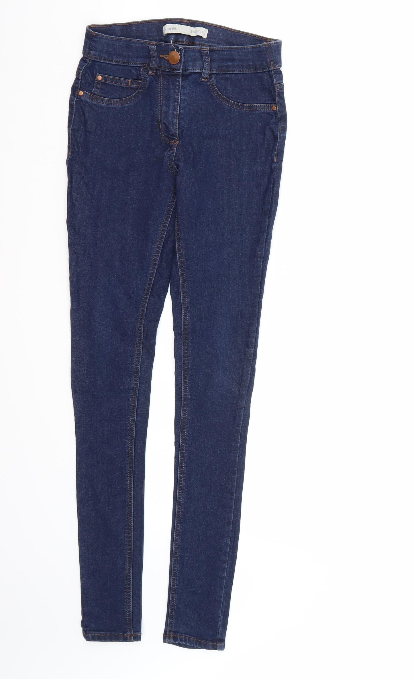 George Womens Blue  Denim Skinny Jeans Size 6 L30 in