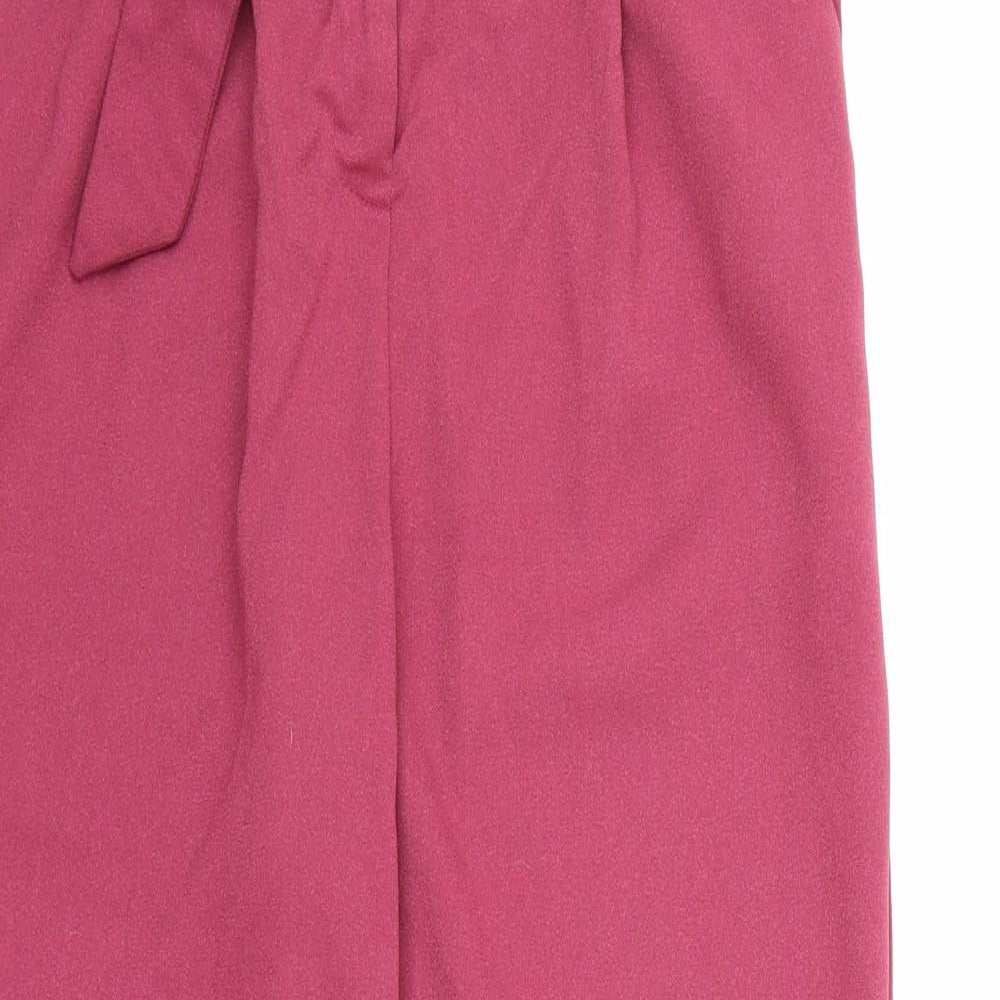 Womens UK Size 8 F&F Regular Fit Bloomer Pink Trousers