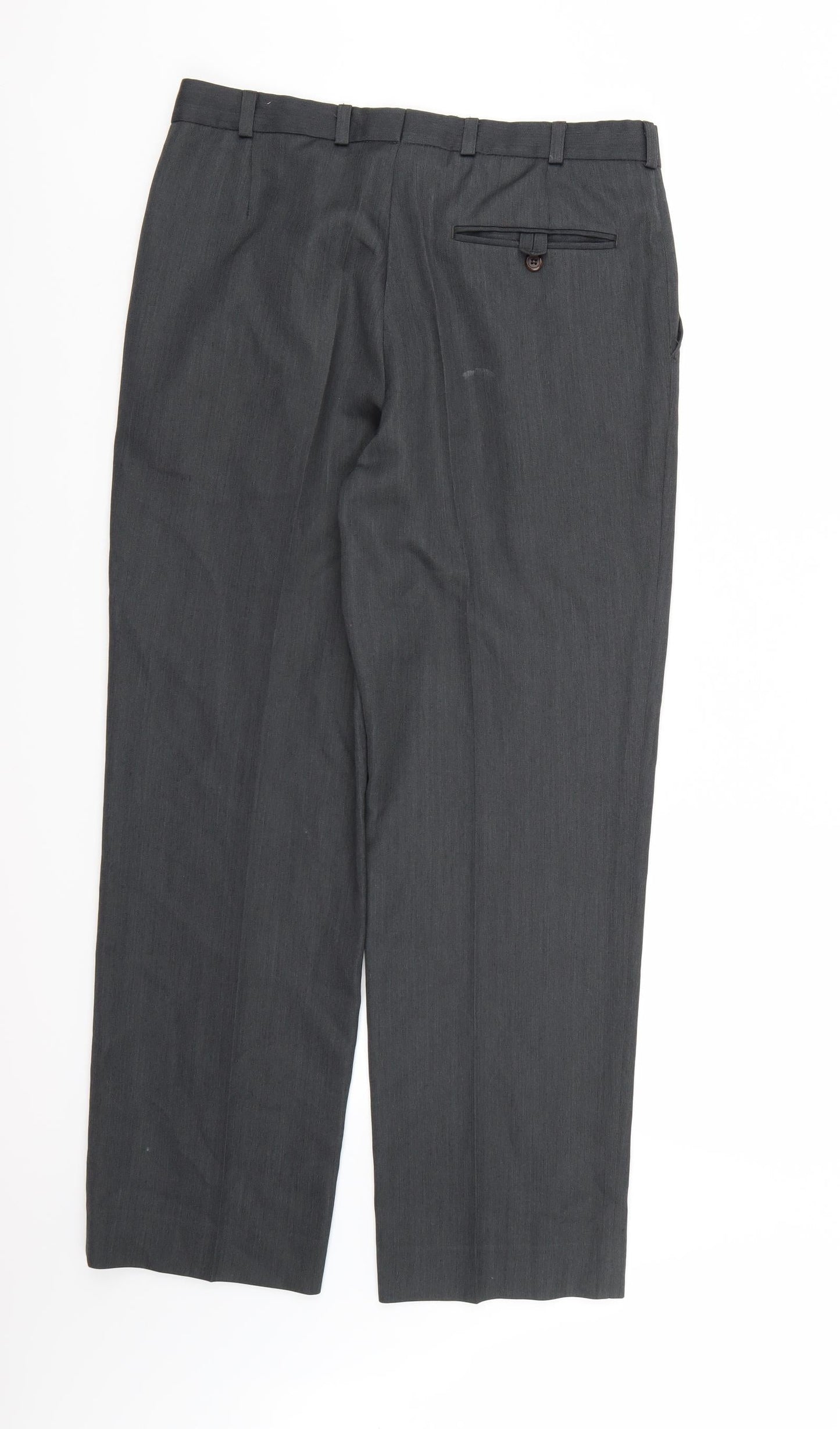 Burton Mens Grey  Rayon Dress Pants Trousers  L30 in