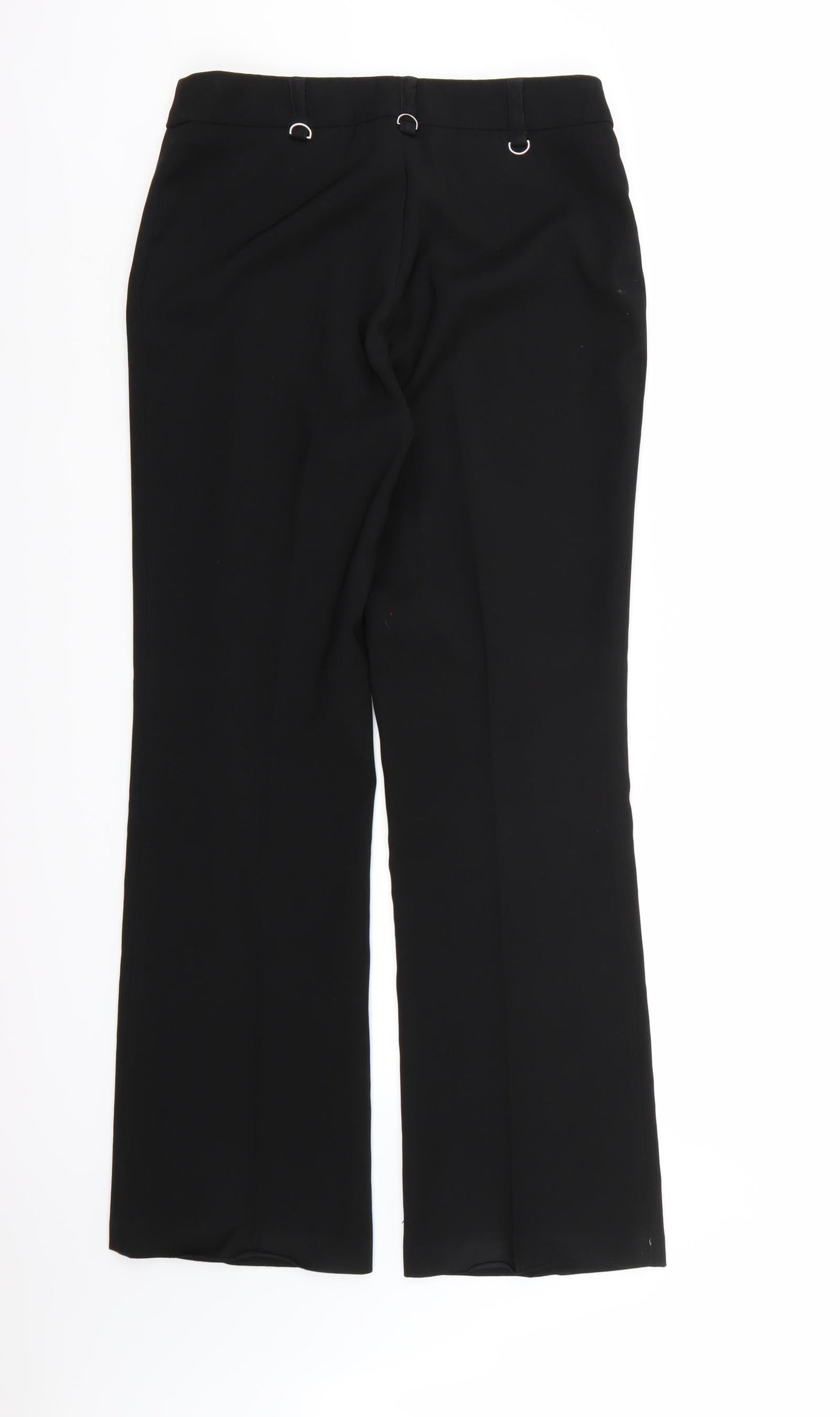 AMARANTO Womens Black  Rayon Dress Pants Trousers Size 10 L30 in