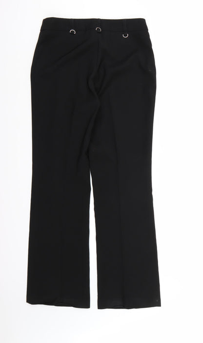 AMARANTO Womens Black  Rayon Dress Pants Trousers Size 10 L30 in