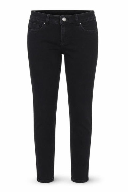 Womens UK Size 10 Denim co. Regular Fit Straight Black Jeans