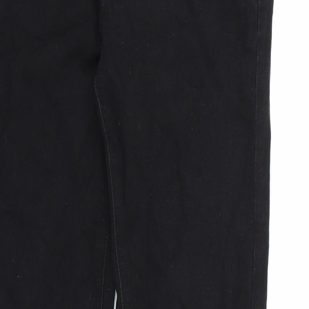 Denim co. Womens Black  Denim Straight Jeans Size 10 L30 in