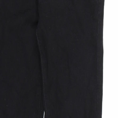 Denim co. Womens Black  Denim Straight Jeans Size 10 L30 in