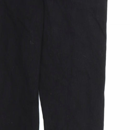 Denim co. Womens Black  Denim Straight Jeans Size 10 L30 in