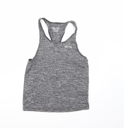 USA Pro Girls Grey   Camisole Tank Size 9-10 Years