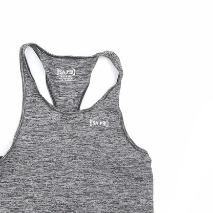 USA Pro Girls Grey   Camisole Tank Size 9-10 Years