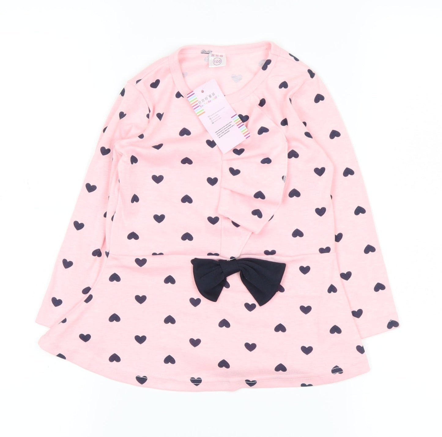 You're Beautiful Girls Pink Polka Dot  Basic Blouse Size 2-3 Years