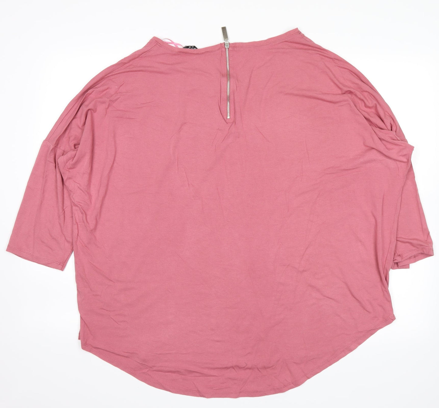 Womens UK Size 18 Select Pink Basic Blouse