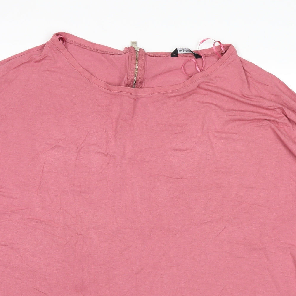 Womens UK Size 18 Select Pink Basic Blouse