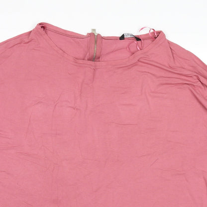 Womens UK Size 18 Select Pink Basic Blouse