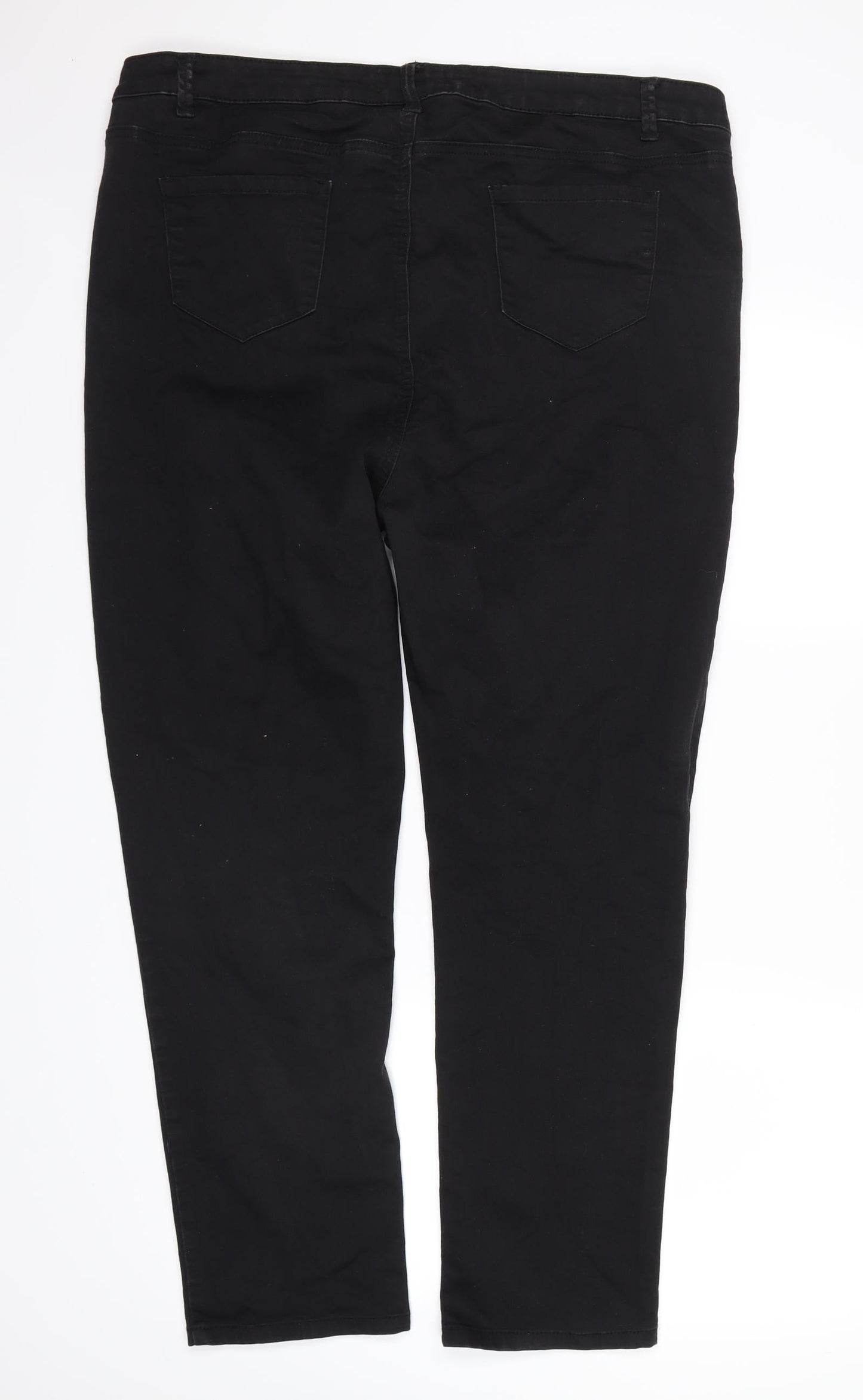 alexa Mens Black  Denim Straight Jeans Size 48 in L26 in