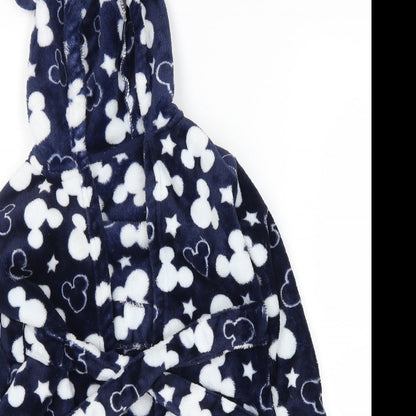 Disney  Blue Polka Dot  Babydoll Robe Size 18-24 Months  - mickey mouse