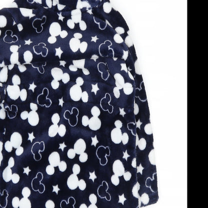 Disney  Blue Polka Dot  Babydoll Robe Size 18-24 Months  - mickey mouse