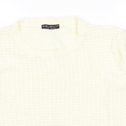 Select Womens White   Pullover Jumper Size 16