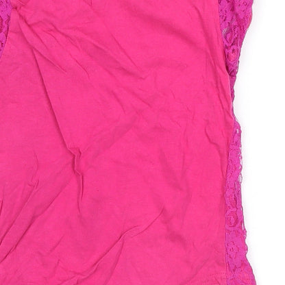Young Dimension Girls Pink   Basic T-Shirt Size 6-7 Years