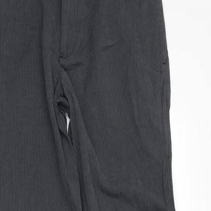 NEXT Mens Grey Striped  Trousers  Size 32 in