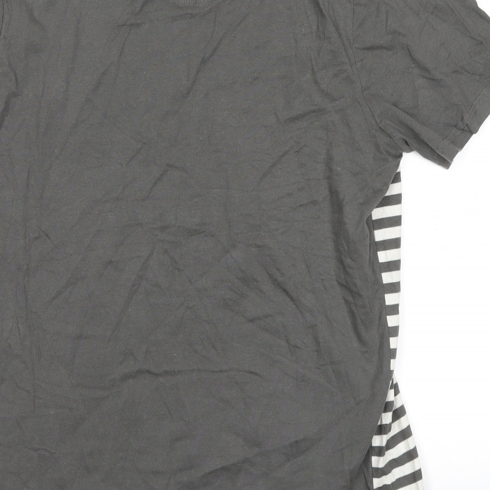 ser 55 Mens Green Striped   T-Shirt Size M