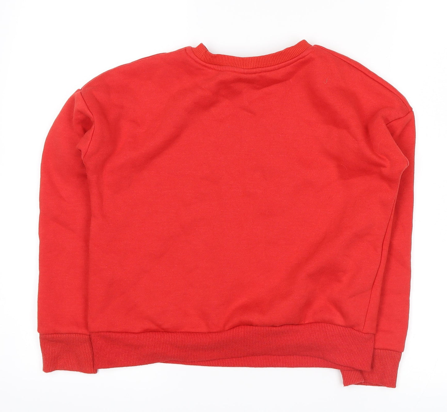 Primark Girls Red   Pullover Sweatshirt Size 9-10 Years  - mickey christmas