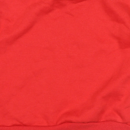 Primark Girls Red   Pullover Sweatshirt Size 9-10 Years  - mickey christmas